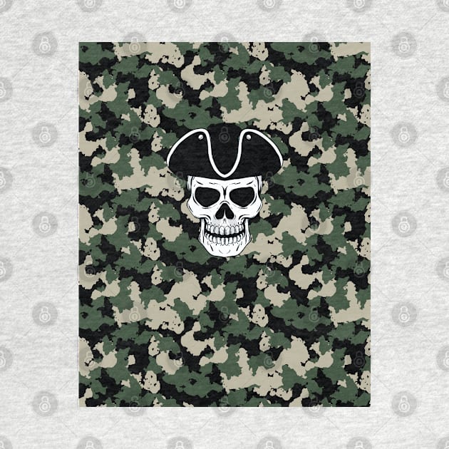 Camo skull by designbywaqas